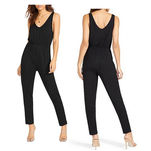 BB Dakota Pants - BB Dakota Own You One Sleeveless Ankle Leg Jumpsuit Black Size: Small NWOT